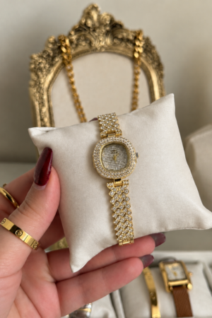 The Pavé Halo Lattice Watch
