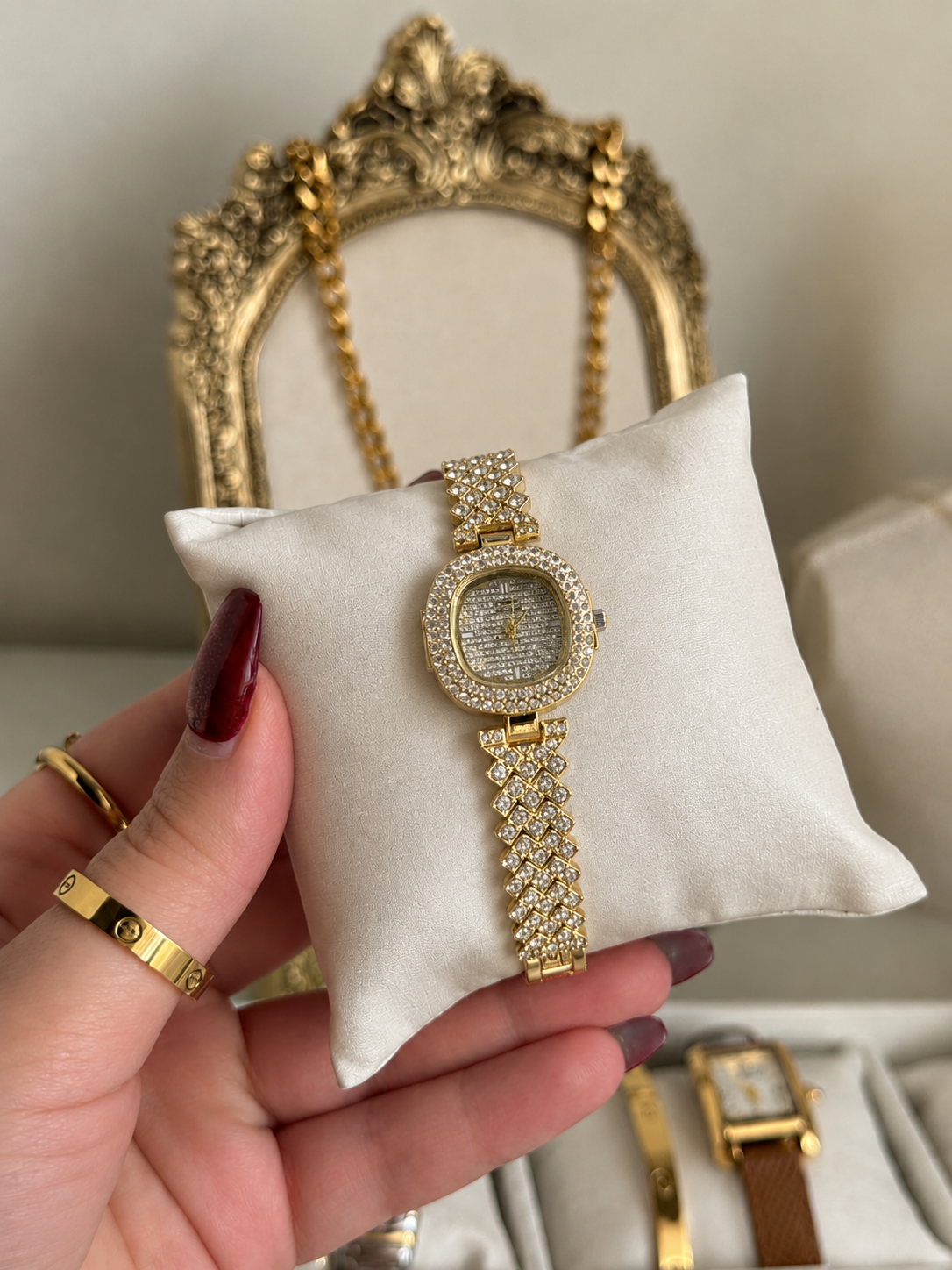 The Pavé Halo Lattice Watch