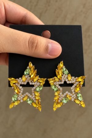 Astraea Citrine Star Studs
