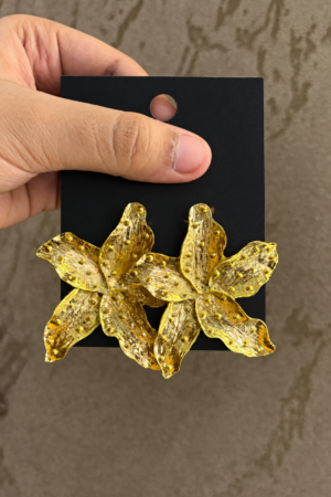 Calypso Textured Lily Studs