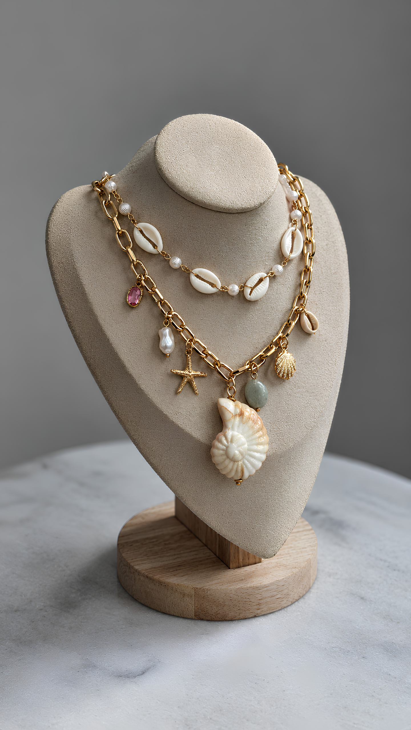 The Samundar Layered Charm Necklace
