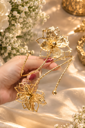 Rosemary Layered Bloom Arm Cuff