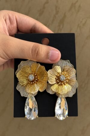 Aura Wirework Petal Teardrop Drops