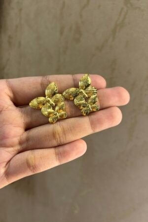 Mariposa Duo Textured Butterfly Studs