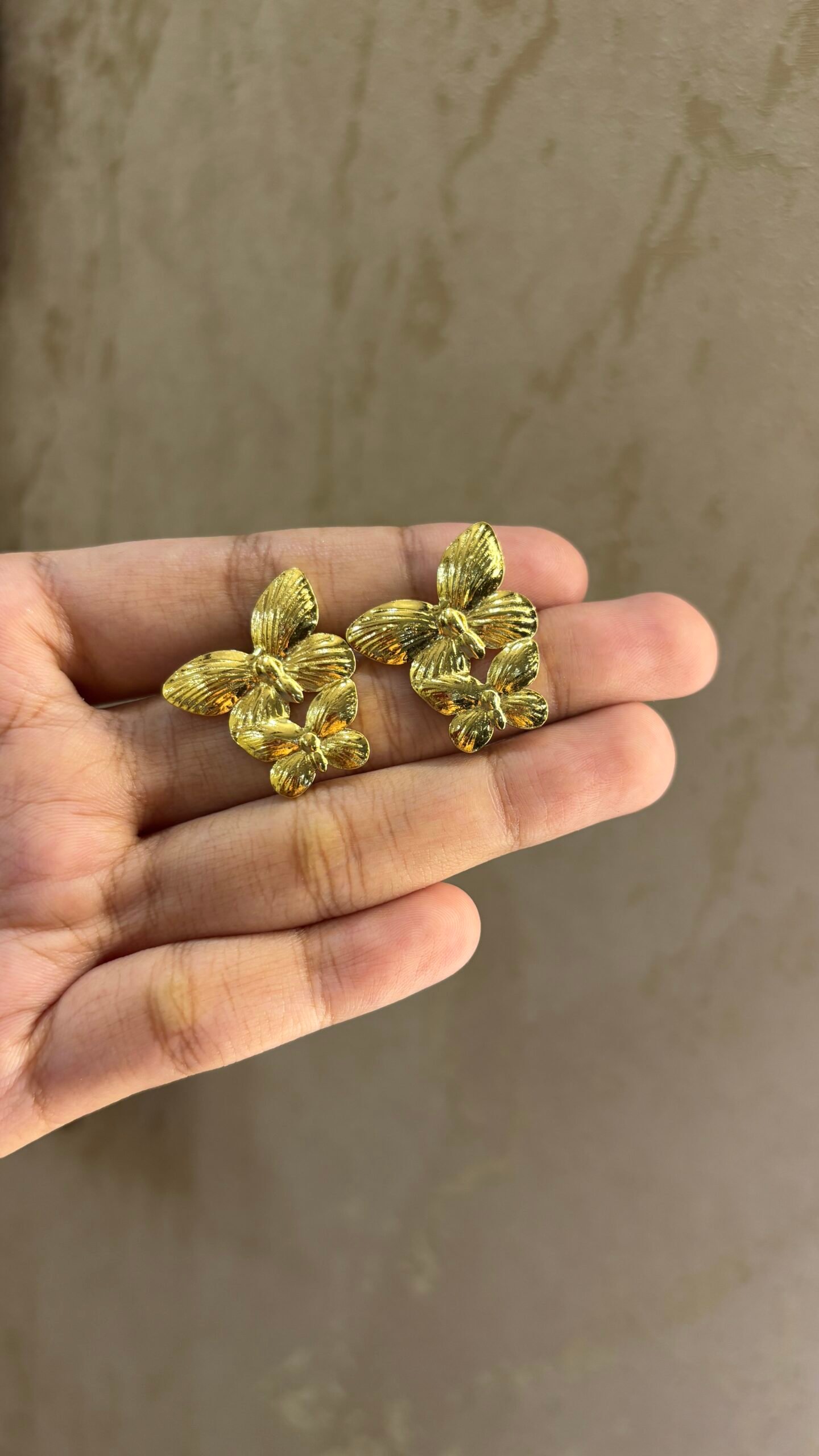 Mariposa Duo Textured Butterfly Studs