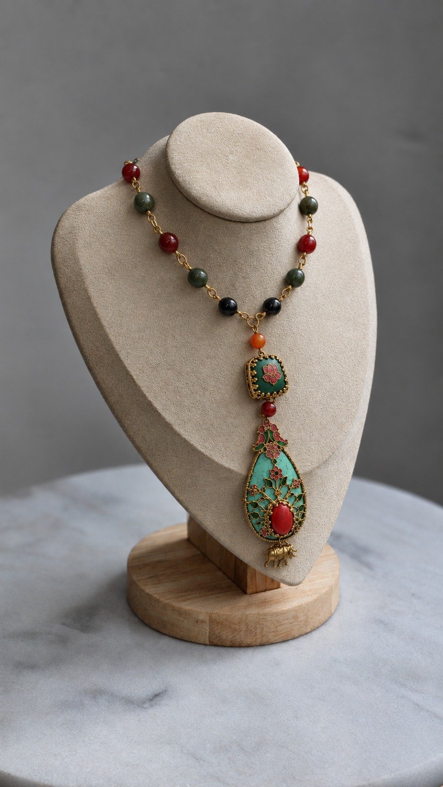 The Heritage Filigree Teardrop Pendant