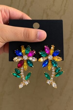 Fiore Multi-Gem Floral Drops