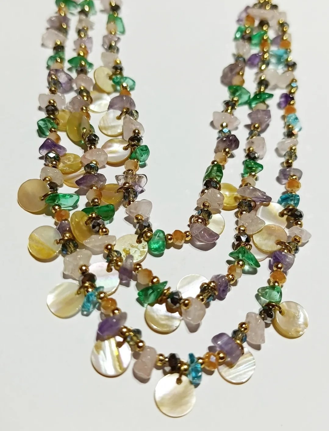 The Navratan Multi-Tier Cascading Necklace - Image 2