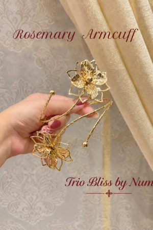 Rosemary Layered Bloom Arm Cuff