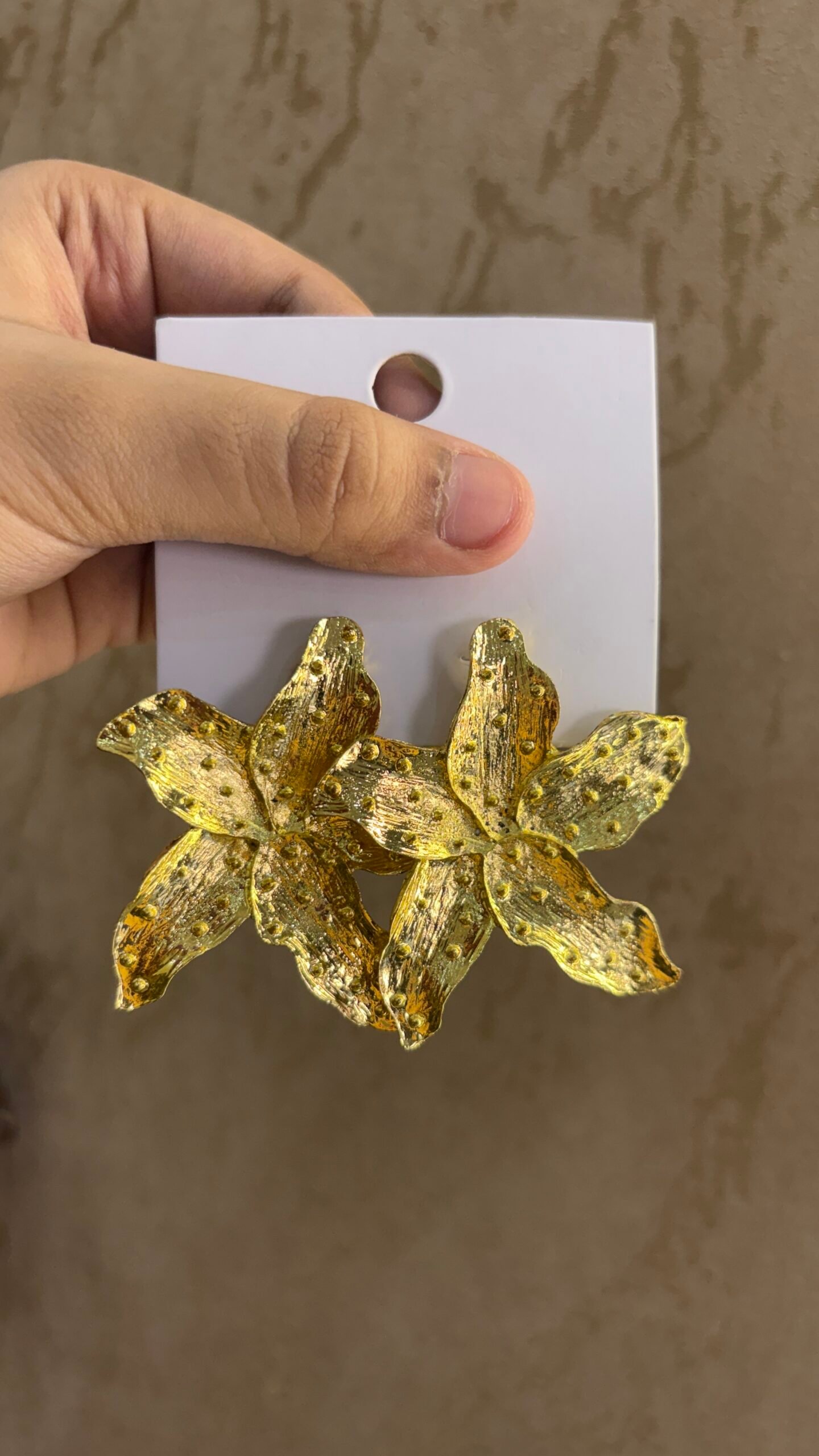 Calypso Textured Lily Studs
