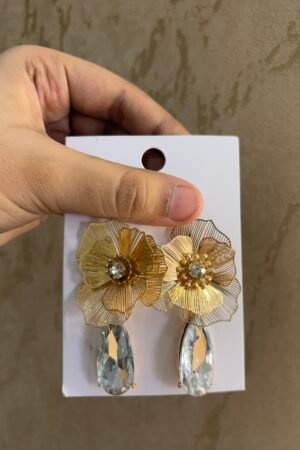 Aura Wirework Petal Teardrop Drops