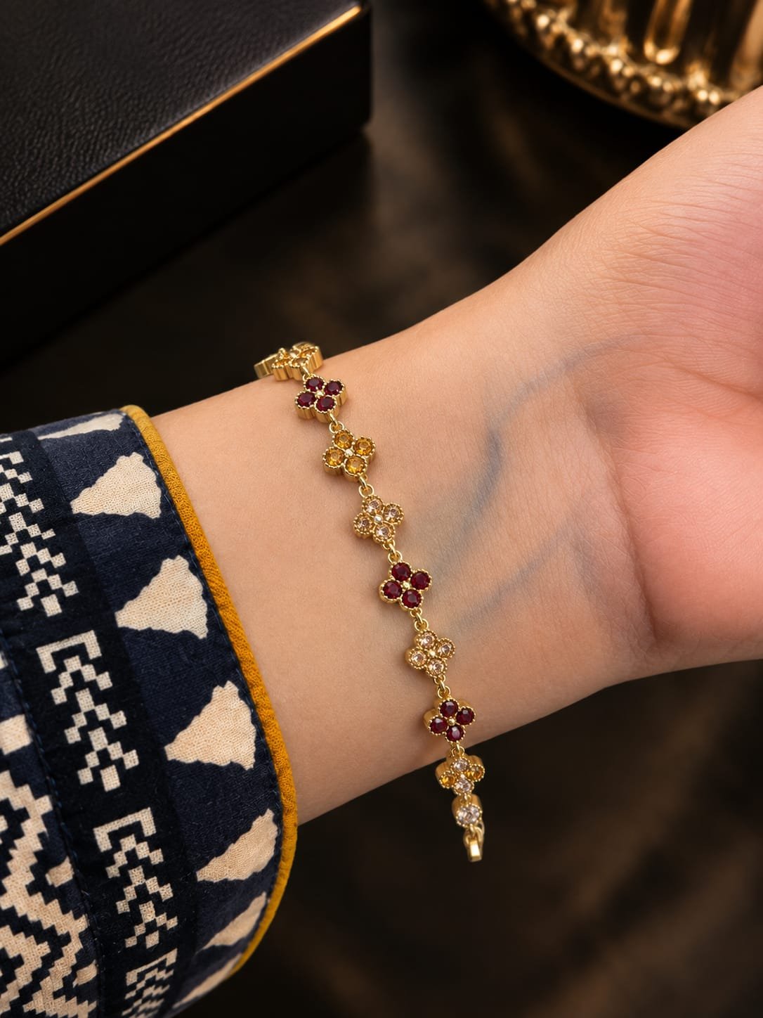 Gul-E-Laleh Blossom Bracelet