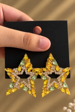 Astraea Citrine Star Studs