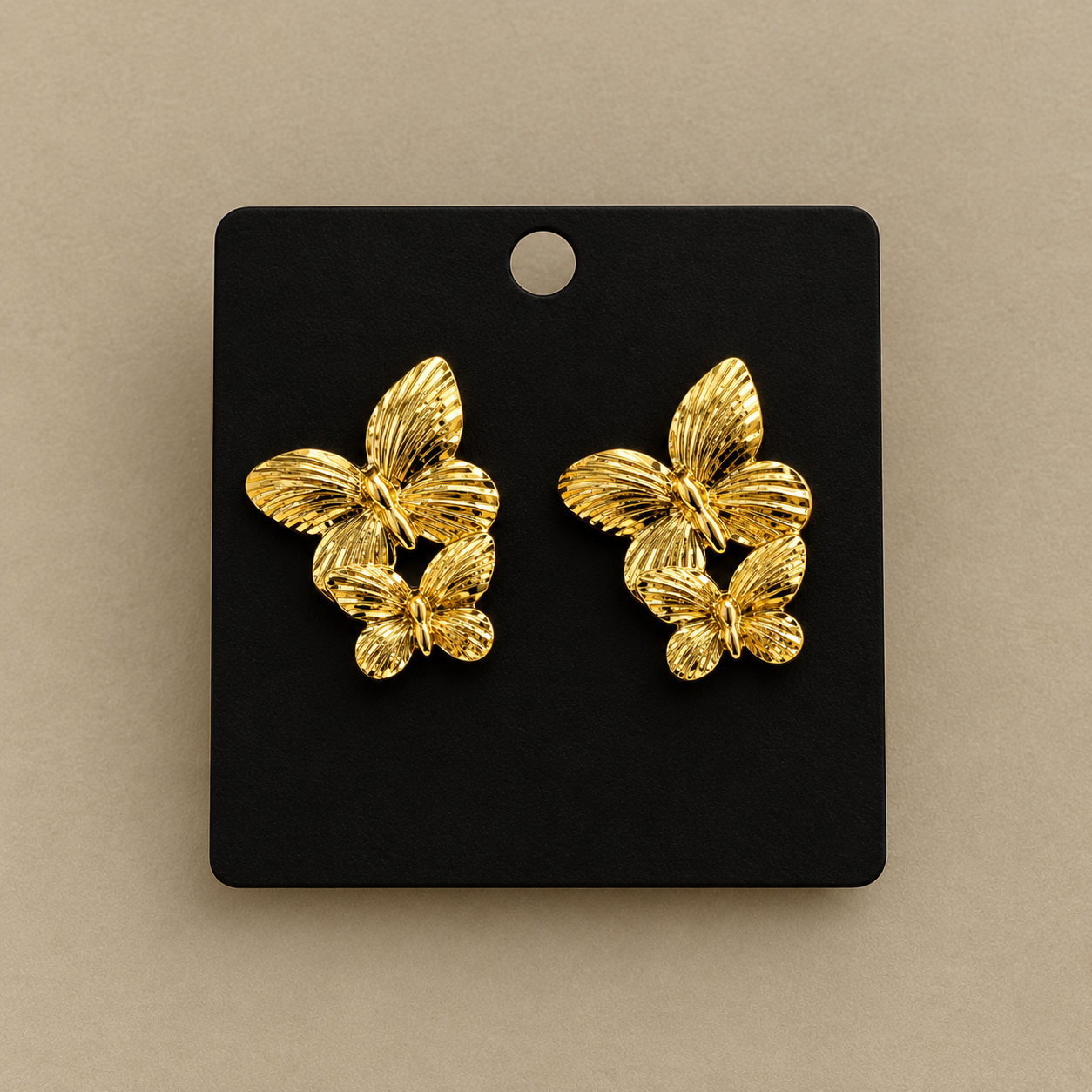 Mariposa Duo Textured Butterfly Studs