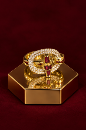 The Ruby Toggle Buckle Ring