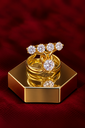 The Cascading Tiara Solitaire Ring