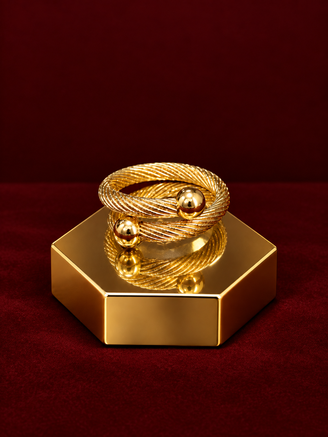 The Twist & Orb Statement Ring