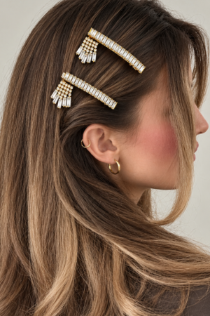 The Crystal Fringe Slide Clip