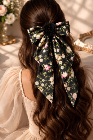 The Midnight Garden Bow Clip