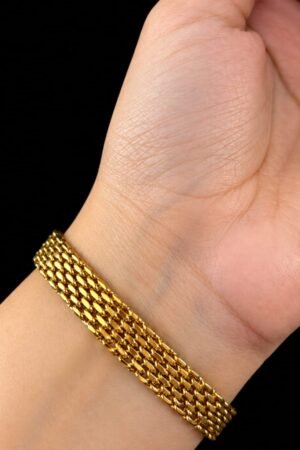 The Woven Gold Mesh Bracelet