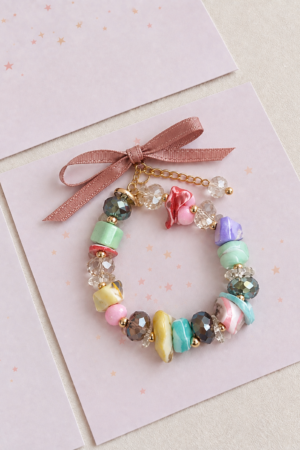 The Pastel Mosaic Ribbon Bracelet