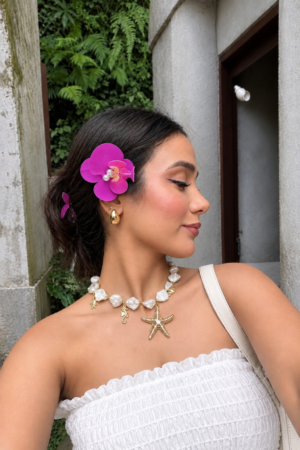 The Royal Orchid Clip