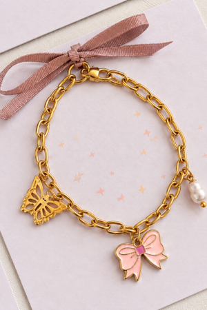 The Coquette Charm Chain Bracelet