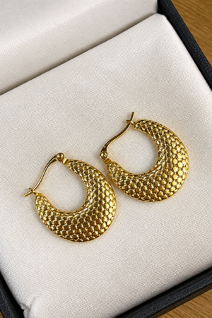 The Golden Honeycomb Crescent Hoops