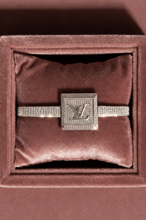 The Silver LV Pavé Cuff