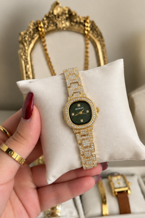 The Regal Crystal Green Watch