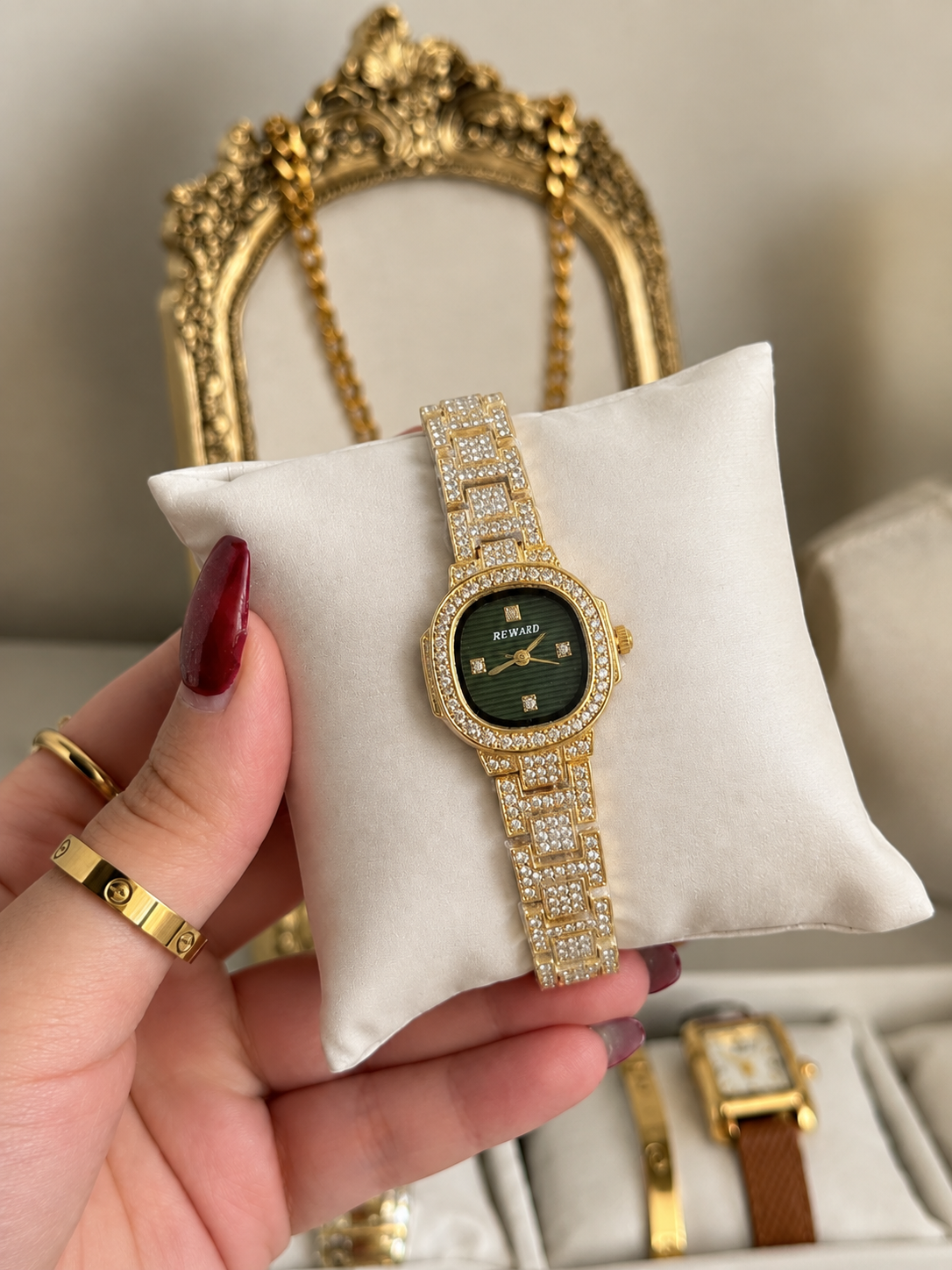 The Regal Crystal Green Watch
