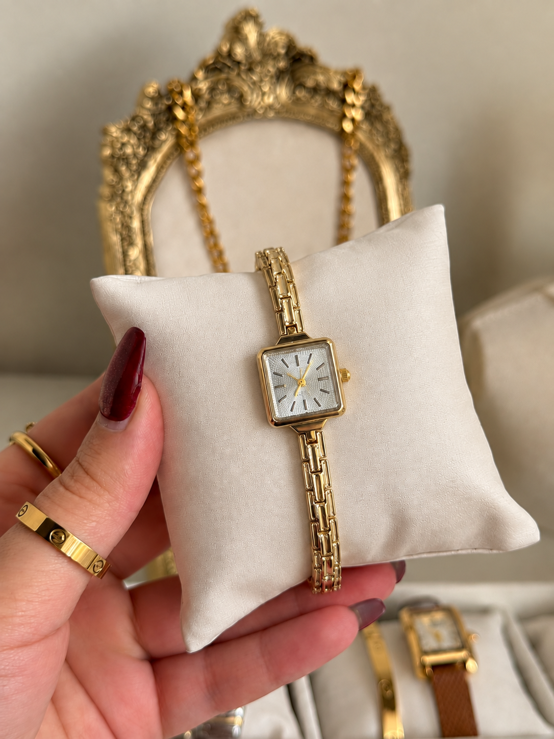 The Petite Golden Square Watch